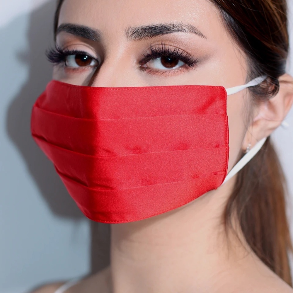 Caution to Wind - Silk Face Cover - RED